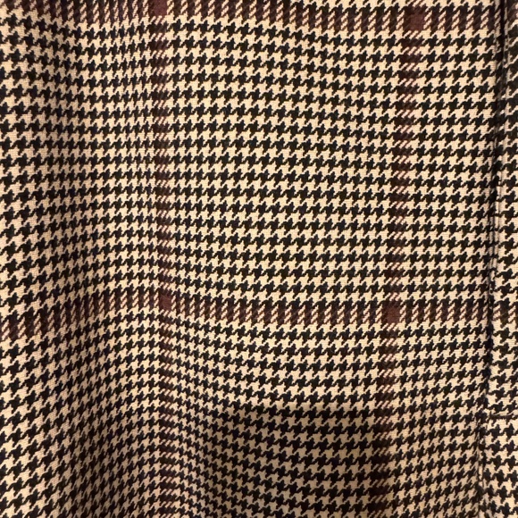 Studio by Torrid A-Line Flare Trouser Pants 28R Glen Plaid Stretch Work Slacks - Picture 10 of 13